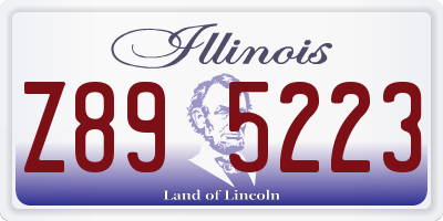 IL license plate Z895223