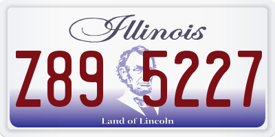 IL license plate Z895227