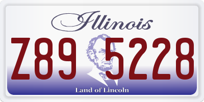 IL license plate Z895228