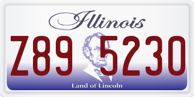 IL license plate Z895230