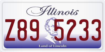 IL license plate Z895233