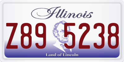 IL license plate Z895238
