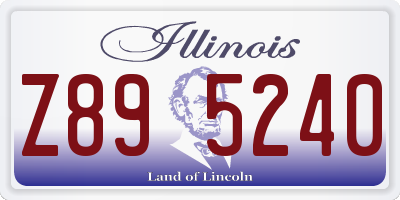 IL license plate Z895240