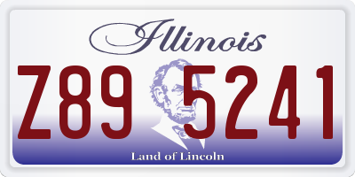 IL license plate Z895241