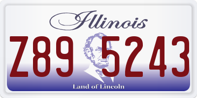 IL license plate Z895243