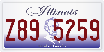 IL license plate Z895259