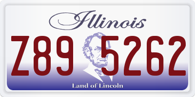 IL license plate Z895262