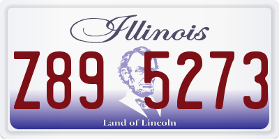 IL license plate Z895273