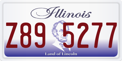 IL license plate Z895277