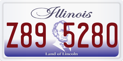 IL license plate Z895280