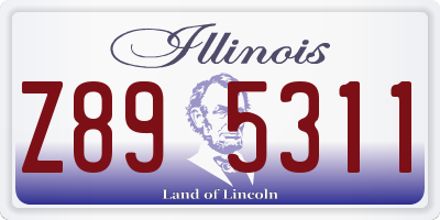 IL license plate Z895311
