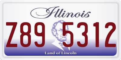 IL license plate Z895312