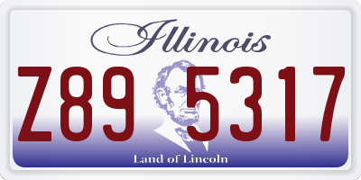 IL license plate Z895317