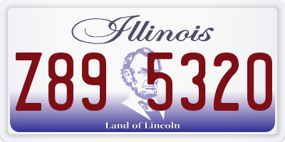 IL license plate Z895320