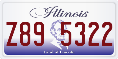 IL license plate Z895322