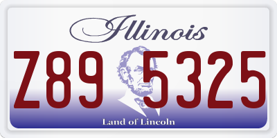 IL license plate Z895325