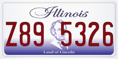 IL license plate Z895326