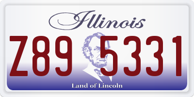 IL license plate Z895331