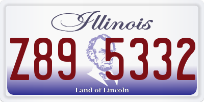 IL license plate Z895332