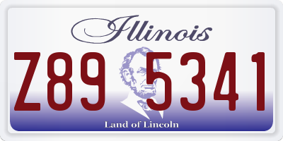 IL license plate Z895341