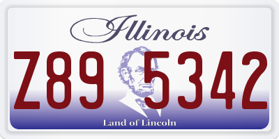 IL license plate Z895342