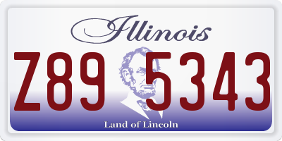 IL license plate Z895343