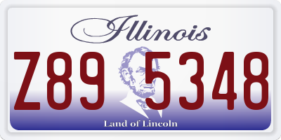 IL license plate Z895348