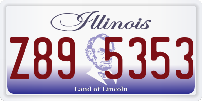 IL license plate Z895353