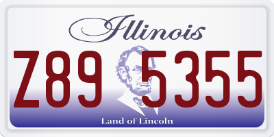 IL license plate Z895355