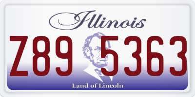 IL license plate Z895363
