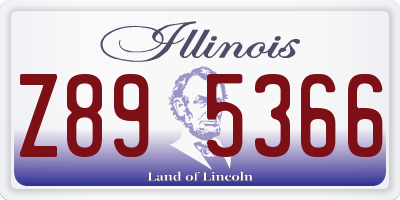 IL license plate Z895366