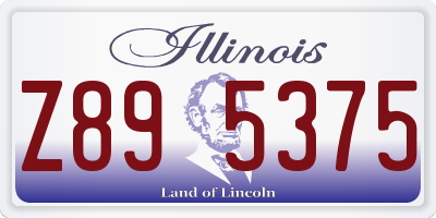 IL license plate Z895375