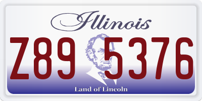 IL license plate Z895376