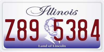 IL license plate Z895384
