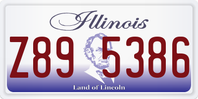 IL license plate Z895386
