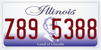 IL license plate Z895388