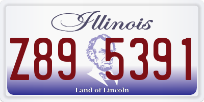 IL license plate Z895391