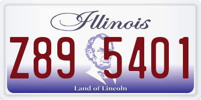 IL license plate Z895401