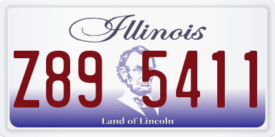 IL license plate Z895411
