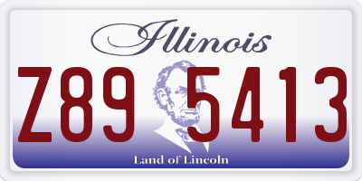 IL license plate Z895413