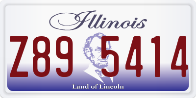IL license plate Z895414