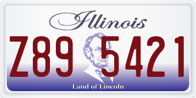 IL license plate Z895421