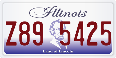 IL license plate Z895425