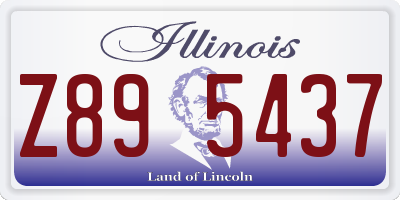 IL license plate Z895437