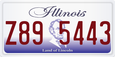 IL license plate Z895443