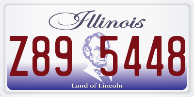 IL license plate Z895448