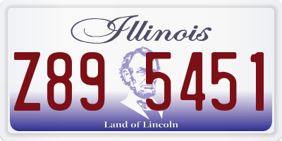 IL license plate Z895451