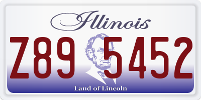 IL license plate Z895452