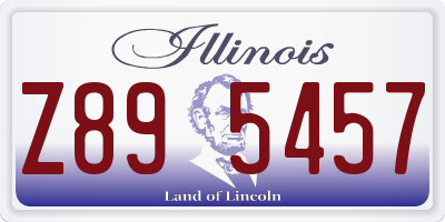 IL license plate Z895457