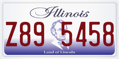 IL license plate Z895458